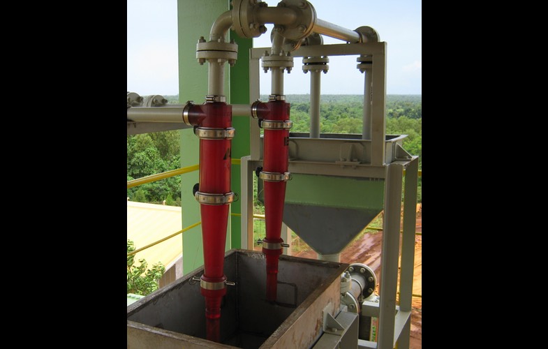 3 inch Hydrocyclones on test in the Far East